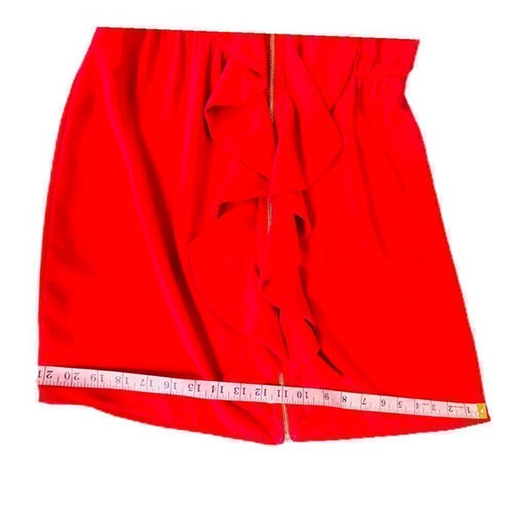 NWT Francesca’s Full Zip Up V Neck Sleeveless Red Dress Size Large - Picture 5 of 8